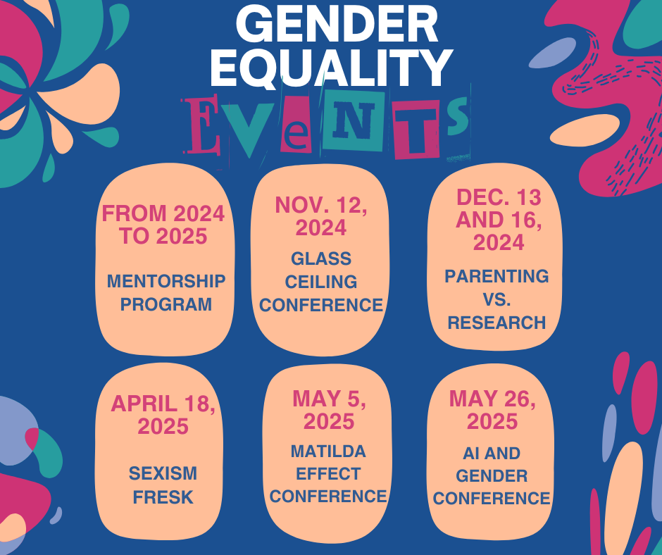 agenda events gender equality